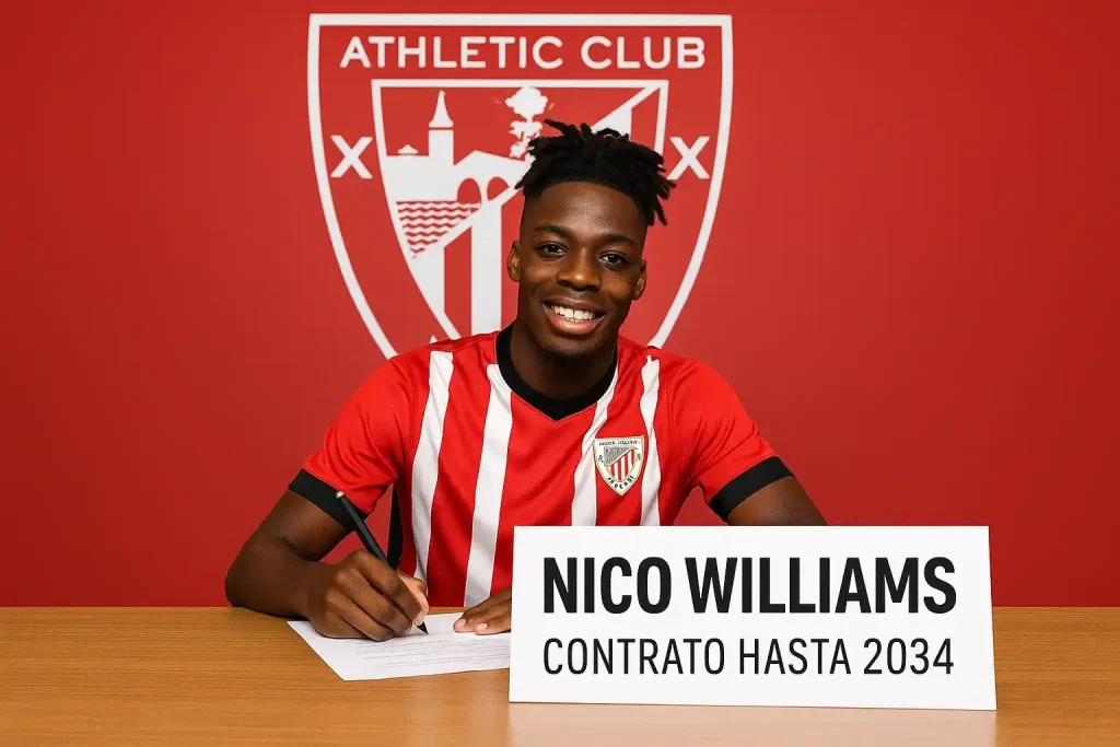 Nico Williams ký hợp đồng 10 năm với Bilbao, ai mà ngờ!
